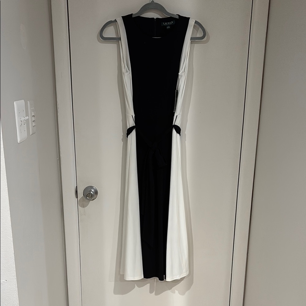 NWT Ralph Lauren Black and White Dress